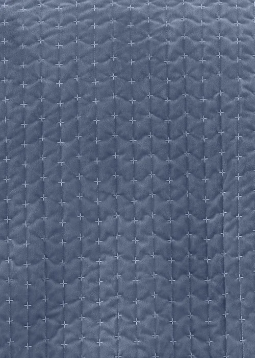 Bianca Fine Linens Attica Velvet Embroidered 240x260cm Bedspread Blue - One Size Image 2