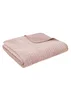 Bianca Fine Linens Attica Velvet Embroidered 240x260cm Bedspread Pink - One Size Image 3