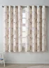 Catherine Lansfield Kids Happy Horses Fully Reversible Eyelet Curtains Cream - 66W X 72D (168x183cm) Image 1