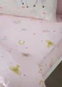 Catherine Lansfield Happy Horses Fitted Sheet Pink - Junior Image 1