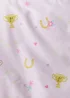 Catherine Lansfield Happy Horses Fitted Sheet Pink - Junior Image 2