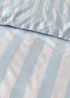 Sassy B Stripe Tease Reversible Duvet Cover Set Blue - Single Image 4