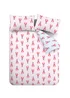 Sassy B Lobster Stripe Reversible Duvet Cover Set Pink - Single Image 5