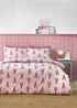 Sassy B Lobster Stripe Reversible Duvet Cover Set Pink - Single Image 1