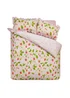 Catherine Lansfield Strawberry Frills Gingham Reversible Duvet Cover Set Pink - Single Image 5