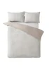 Catherine Lansfield So Soft Seersucker Stripe Duvet Cover Set Natural - Single Image 4