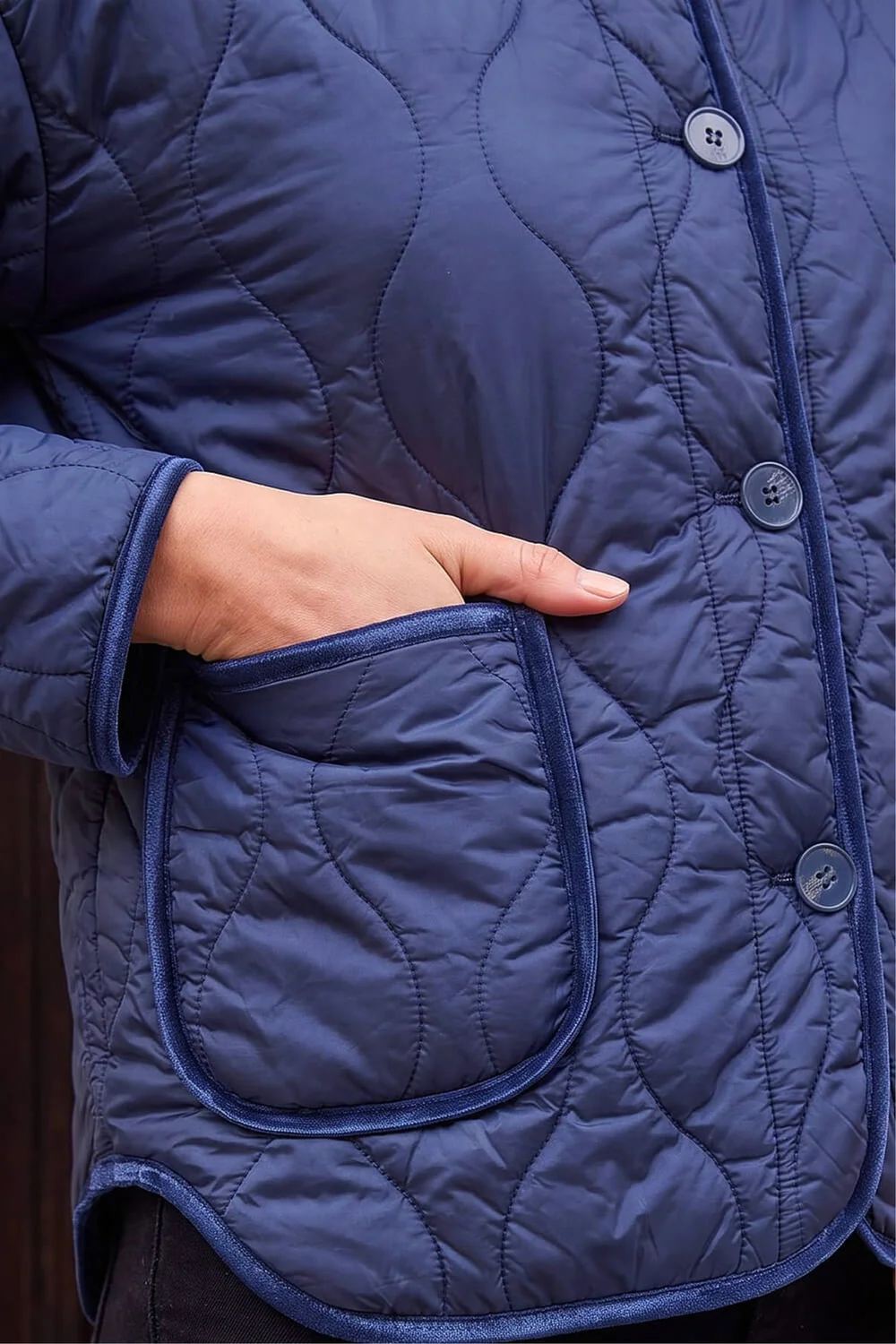 Roman Navy Two Tone Crew Neck Jacket - 20 Image 4