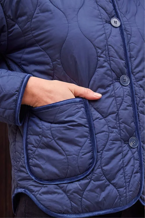 Roman Navy Two Tone Crew Neck Jacket - 20 Image 4
