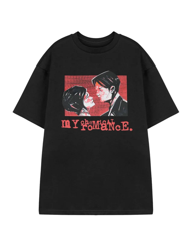 Vanilla Underground My Chemical Romance Three Cheers Black Adult T-Shirt