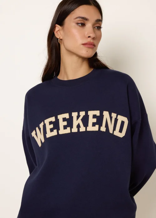 Blue Vanilla Navy Weekend Sweatshirt - Small/Medium Image 1