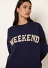 Blue Vanilla Navy Weekend Sweatshirt - Small/Medium Image 1