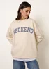 Blue Vanilla Ivory Weekend Sweatshirt - Small/Medium Image 1