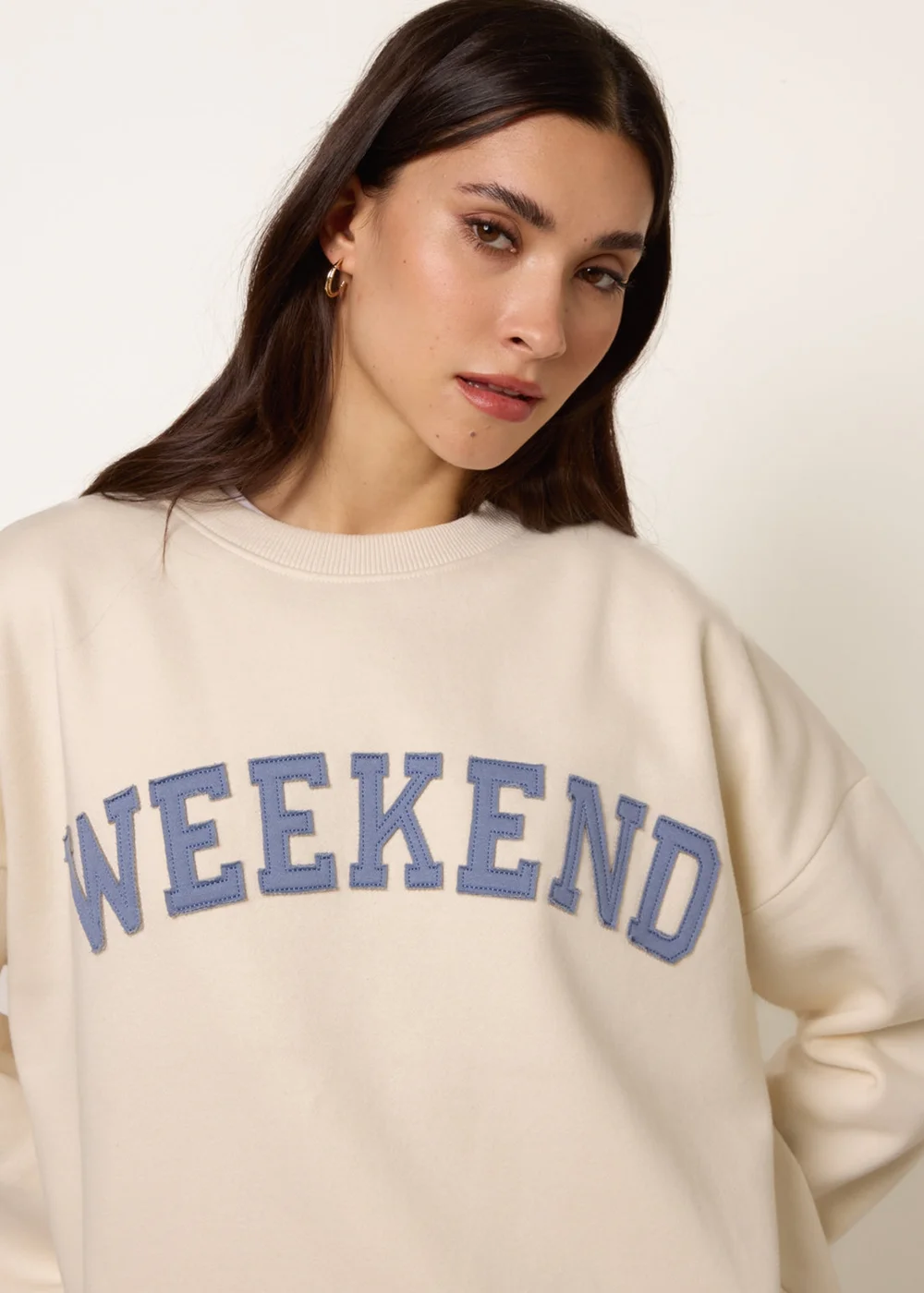 Blue Vanilla Ivory Weekend Sweatshirt - Small/Medium Image 2