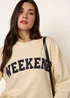 Blue Vanilla Yellow Weekend Sweatshirt - Large/Extra Large Image 2