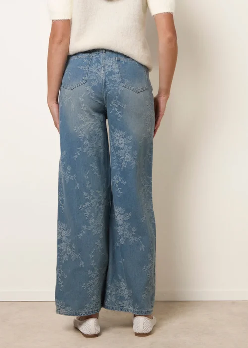 Blue Vanilla Blue Floral Print Jeans - 12 Image 5