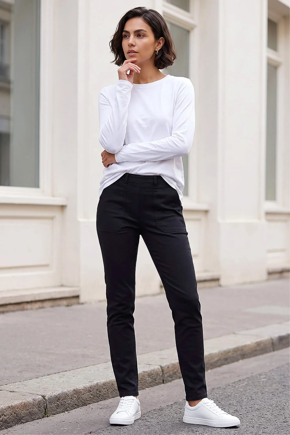 Roman Black Utility Stretch Jegging Trouser - 10 Image 2