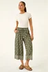 Roman Khaki Petite Aztec Border Cropped Trouser - Size 12 Image 2