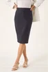 Roman Navy Chevron Pencil Skirt - 10 Image 1