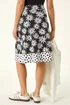 Roman Black Floral Star A-Line Skirt - 10 Image 3