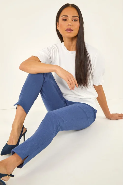 Roman Denim Petite Bengaline Stretch Trouser - Size 12 Image 1