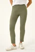 Roman Khaki Petite Bengaline Stretch Trouser - 14 Image 4