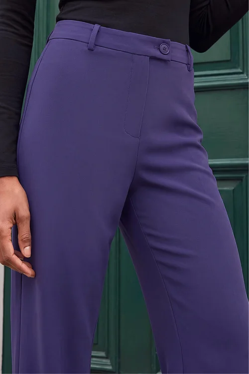 Roman Navy Stretch Bootcut Trouser - 20 Image 4