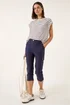 Roman Navy Cropped Cargo Stretch Trouser - Size 16 Image 2