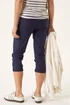 Roman Navy Cropped Cargo Stretch Trouser - Size 16 Image 3