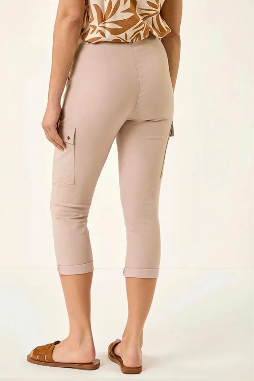 Roman Stone Cropped Cargo Stretch Trouser - 12 Image 3