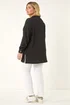 Roman Black Curve Textured Blouse - Size 18 Image 3