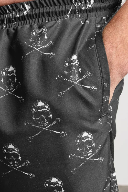 BadRhino Black Skull Swim Shorts - 4XL Image 4