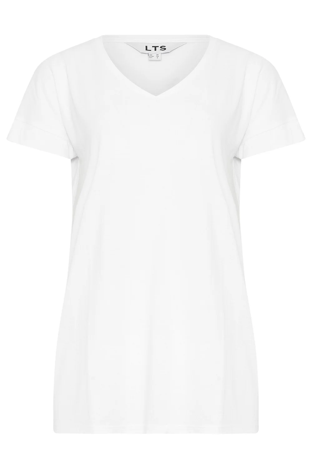 Long Tall Sally White V-Neck T-Shirt - 20 Image 5