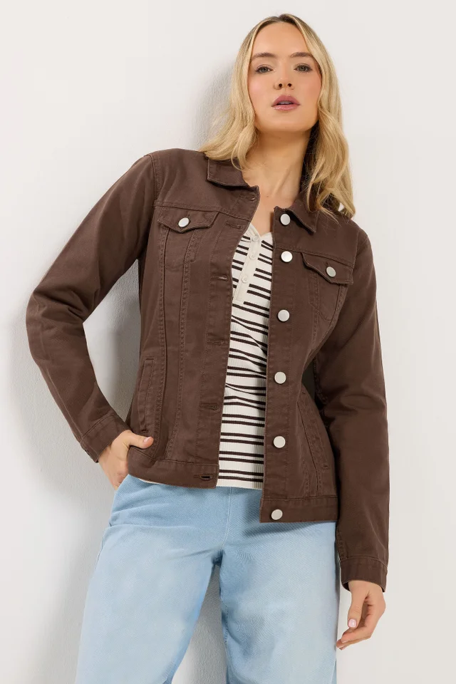 Long Tall Sally Chocolate Brown Denim Jacket