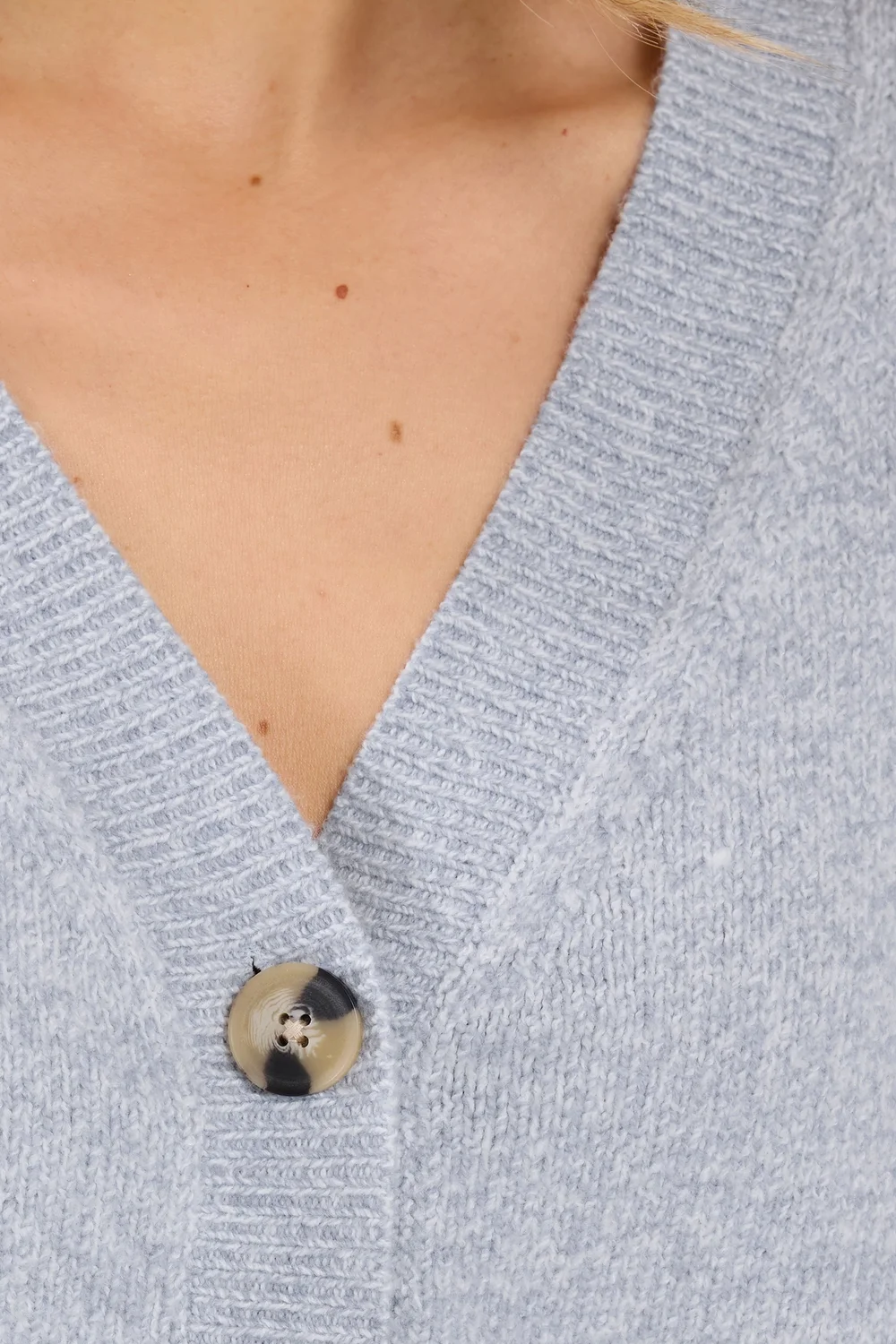 Long Tall Sally Blue Seam Detail Knitted Cardigan - 18-20 Image 5