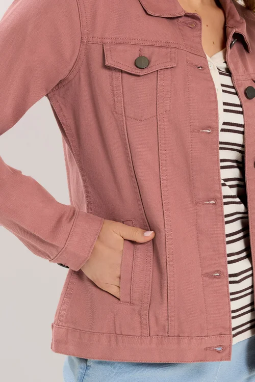 Long Tall Sally Pink Denim Jacket - 12 Image 4
