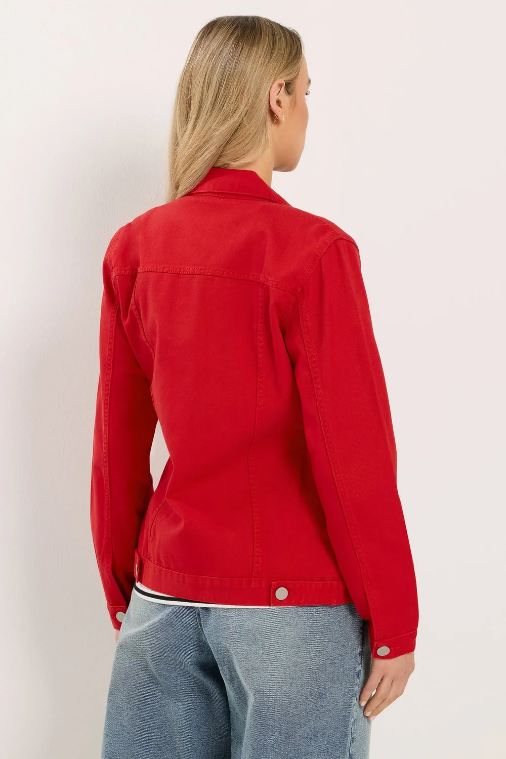 Long Tall Sally Red Denim Jacket - 16 Image 4