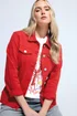 Long Tall Sally Red Denim Jacket - 16 Image 1