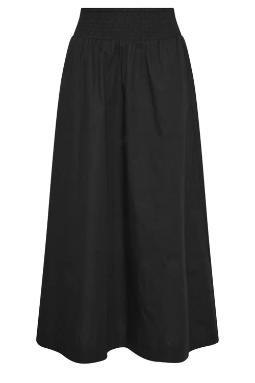 PixieGirl Petite Black Poplin Maxi Skirt - 10 Image 5