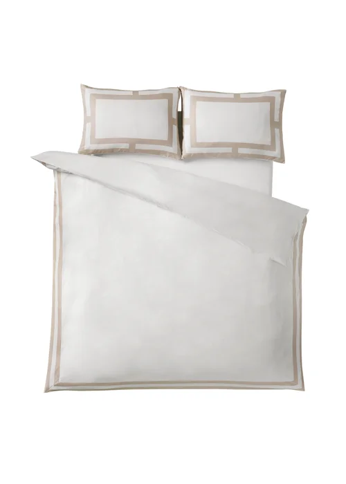 Catherine Lansfield So Soft Mono Panel Duvet Cover Set Natural - Single Image 5
