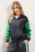 PixieGirl Petite Navy Blue & Green Side Stripe Jacket - 8 Image 2