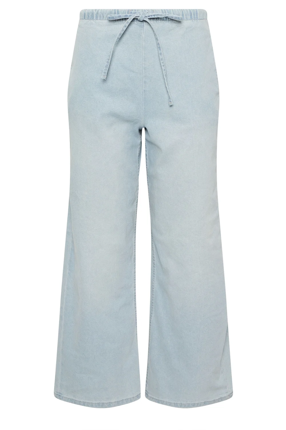 PixieGirl Petite Light Blue Denim Pull-On Non-Stretch Wide Leg Jeans - 10 Image 5