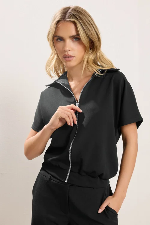 PixieGirl Petite Black Short Sleeve Jacket - 14 Image 1
