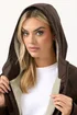 Yours Curve Brown Waterproof Fleece Lined Changing Robe - 26-28 Image 4