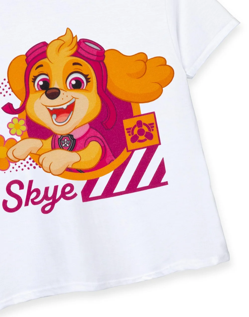Vanilla Underground Paw Patrol Kids Skye White T-Shirt - 3-4 Yrs Image 5