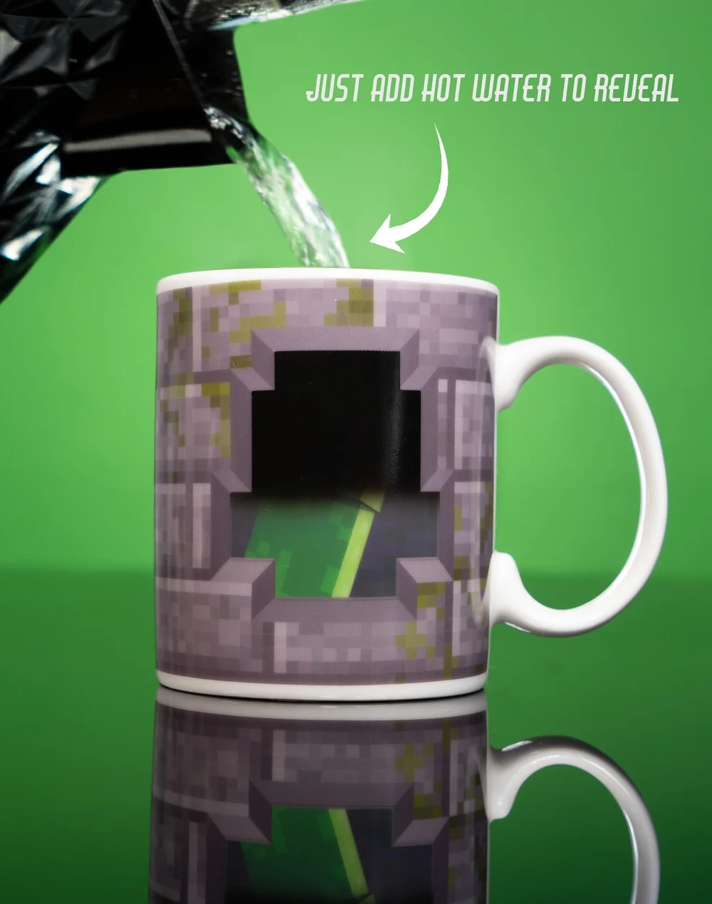 Vanilla Underground Minecraft Creeper Inside 11oz Heat Changing Mug - One Size Image 3