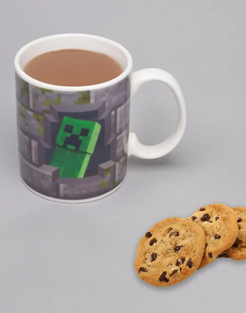 Vanilla Underground Minecraft Creeper Inside 11oz Heat Changing Mug - One Size Image 5