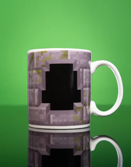 Vanilla Underground Minecraft Creeper Inside 11oz Heat Changing Mug - One Size Image 4