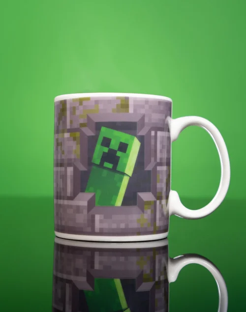 Vanilla Underground Minecraft Creeper Inside 11oz Heat Changing Mug - One Size Image 2