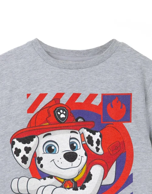 Vanilla Underground Paw Patrol Kids Marshall Grey Marl T-Shirt - Age 3-4 Years Image 3