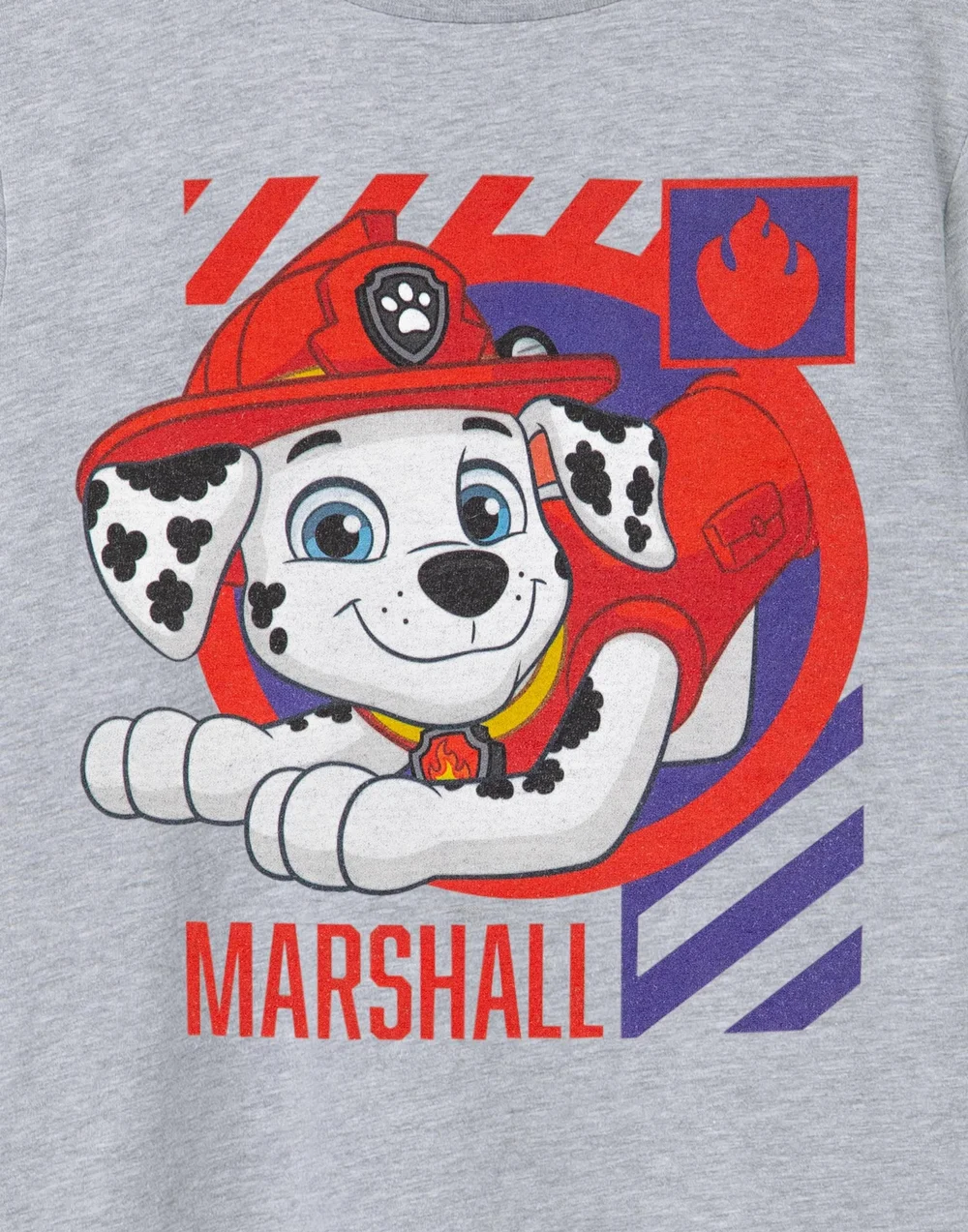 Vanilla Underground Paw Patrol Kids Marshall Grey Marl T-Shirt - Age 3-4 Years Image 2